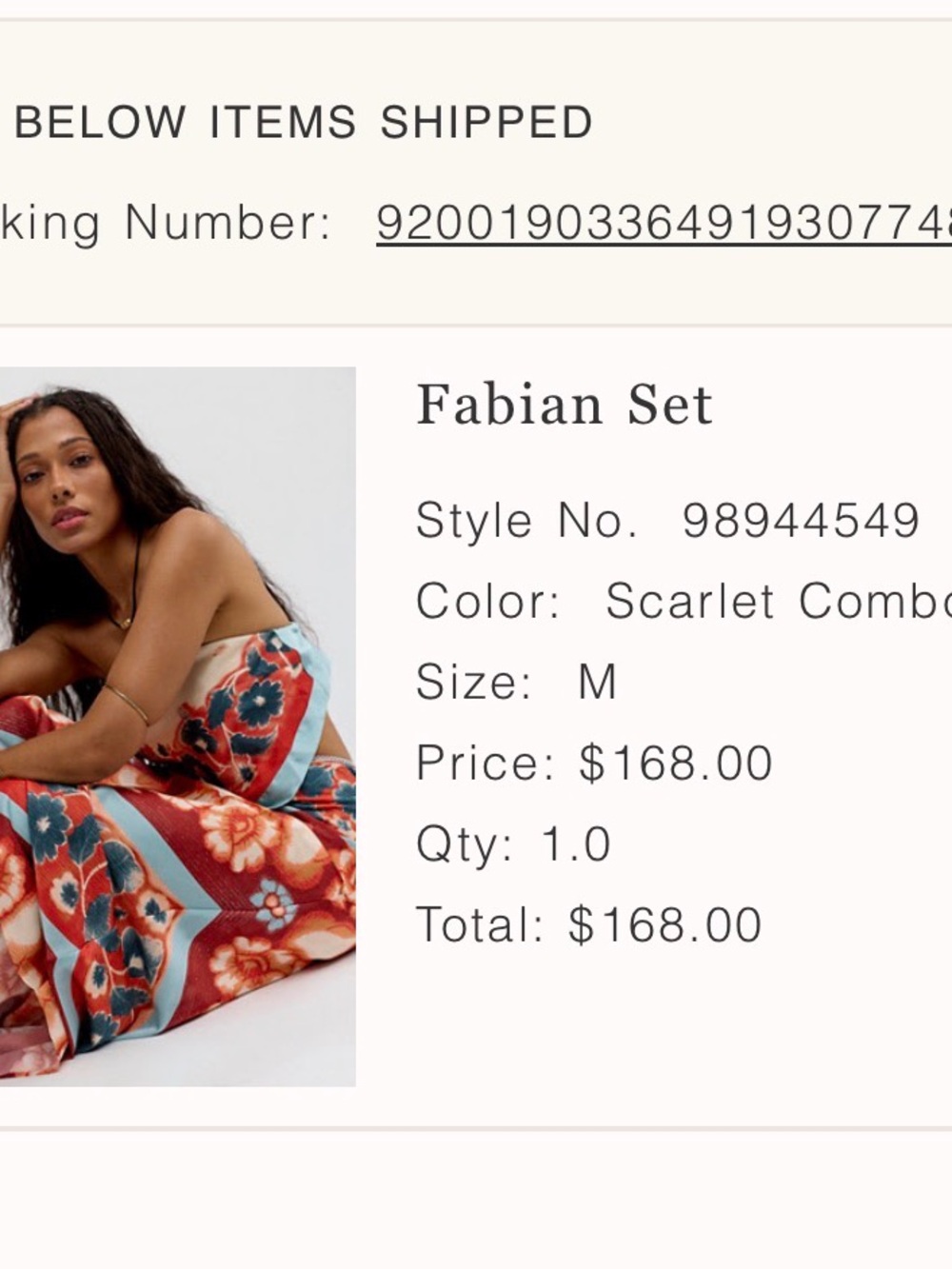 Free People Maxi Skirt in Scarlet and Teal Floral Combo Set